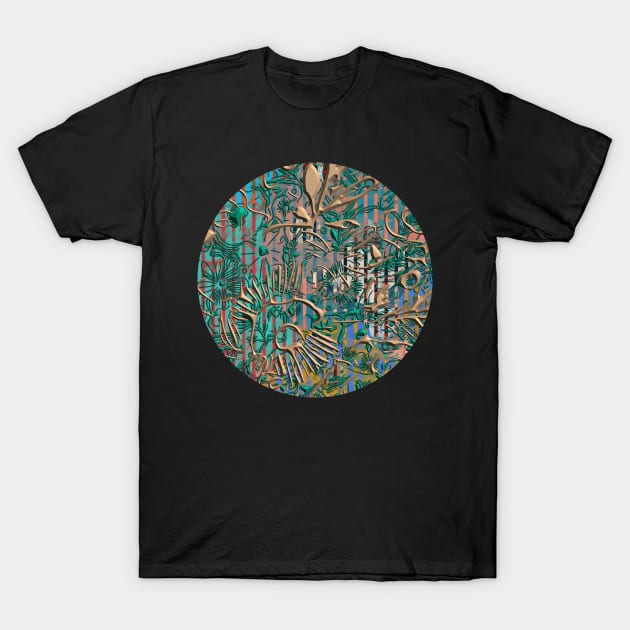 Geometric modern Boho abstract mid century stripes minimalist 170 Pattern T-Shirt by dvongart